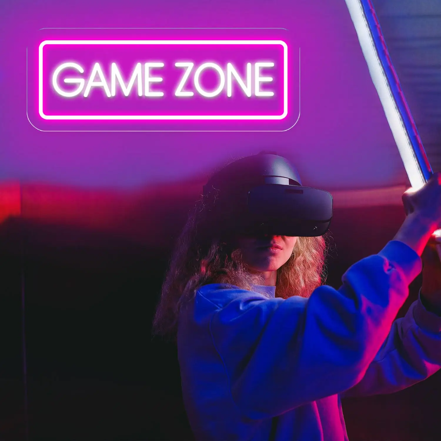 Game Zone Neon Led Sign for Wall Decor Game Neon Lights Signs with USB Powered for Game Room Bedroom Gifts Gamer (Multicolour)