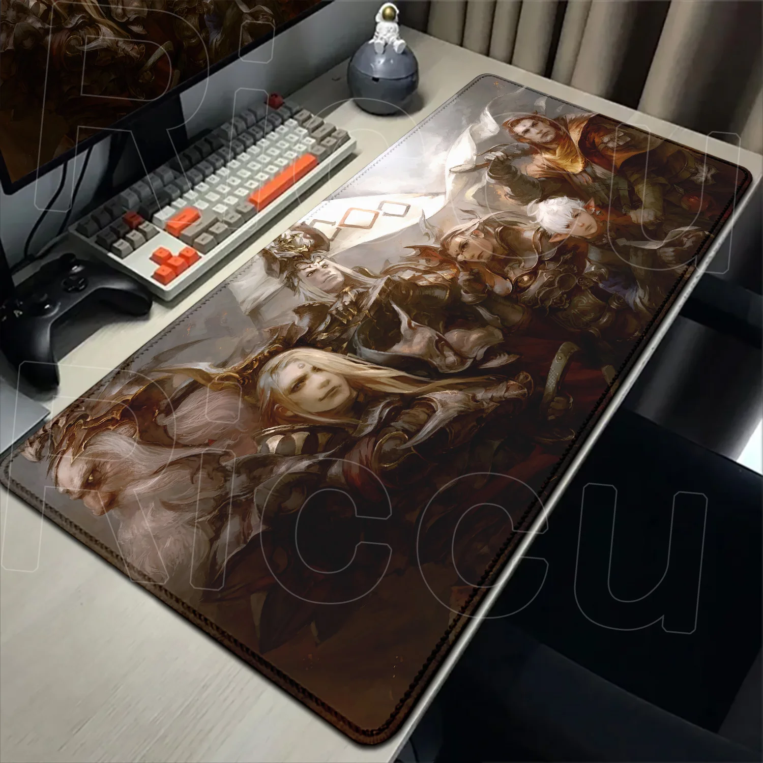 

900x400mm Cartoon Gaming Non-slip Mousepad HD Print Computer Gamer Lock Edge Keyboard Desk Pad XXL Final Fantasy Speed Mouse Pad