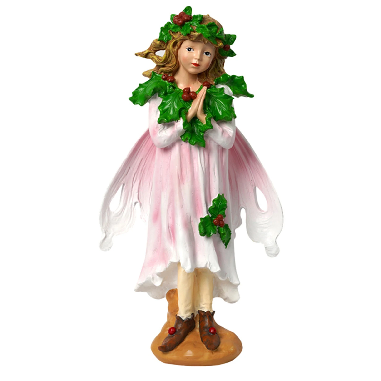 

Miniature Fairy Figurine Decorative Full Color Resin Fairy Outdoor Statue for Outside Yard Art Patio Balcony