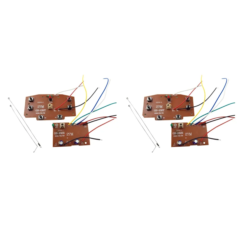 BTLIFE-2X 6CH 2.4G Remote Control High Quality 27Mhz Circuit PCB Transmitter Receiver Board For RC Car Parts
