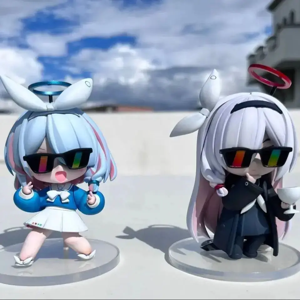 Blauw Archief De Animatie Q versie Figuur A.R.O.N.A Anime Periferie Kawaii Auto Decoratie Model Speelgoed Pop Kerstcadeaus