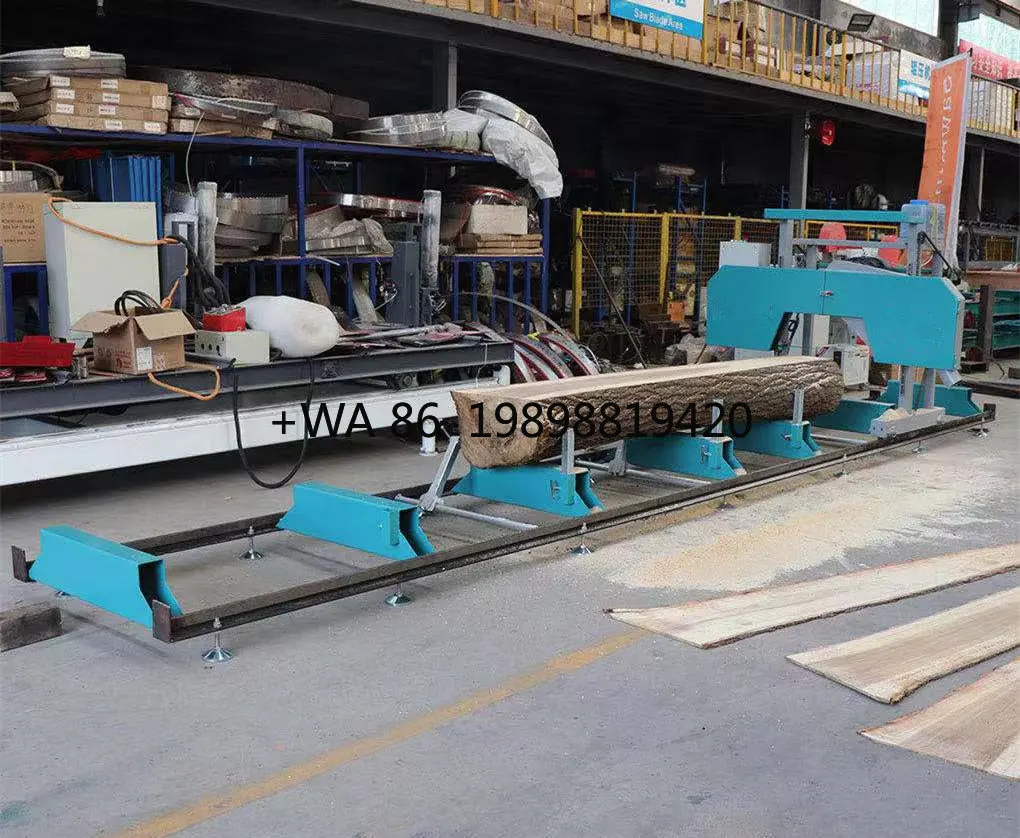 Woodworking Log Timber Portable Horizontal Band Saw Bandsaw Sawmill Machine