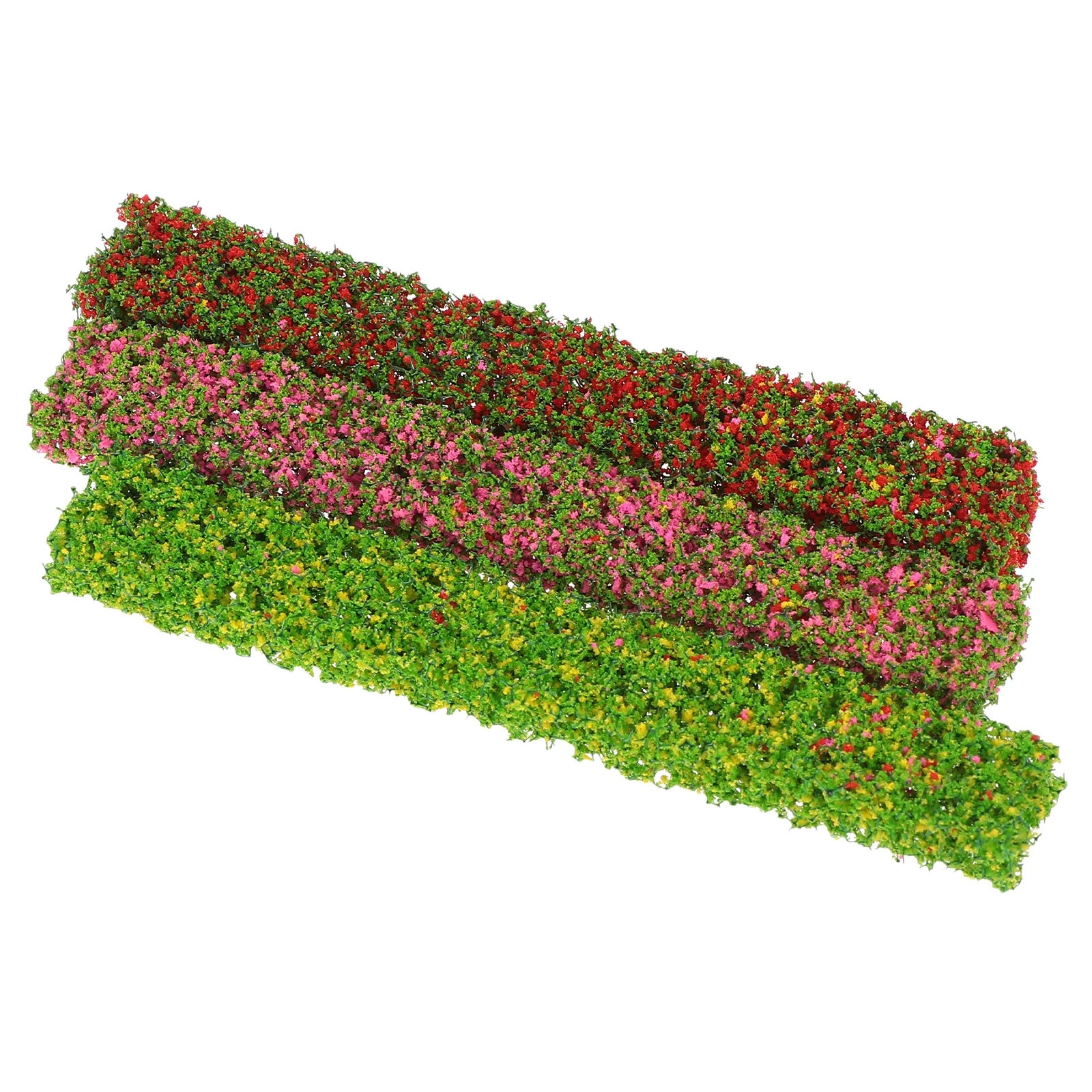 3 Pcs Mini Bedding Shrubs House Bush Flowerbed Garden Ornament Decor Simulation Accessories Plastic Model Scenic Accessory