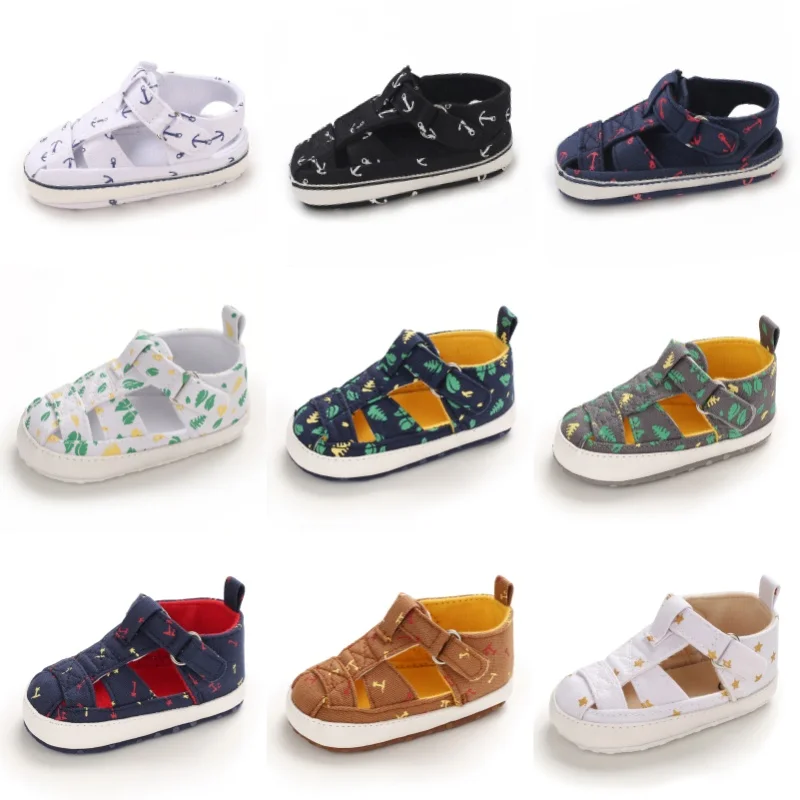 

Summer 0-18M baby shoes fashionable and trendy boy sandals casual and comfortable kick resistant baby walking shoes