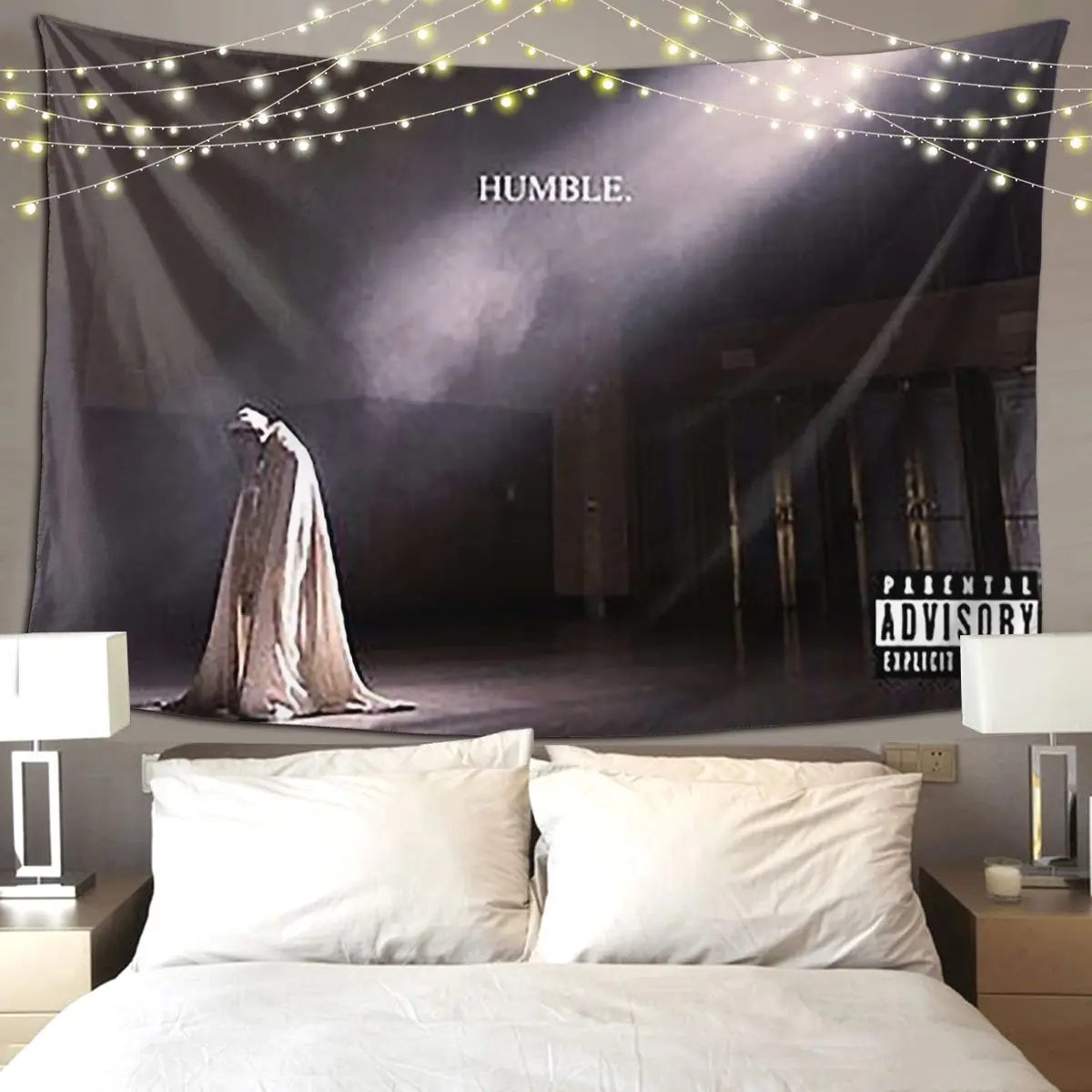 Kendrick Lamar - Humbl Tapestry Funny Wall Hanging Aesthetic Home Decoration Tapestries for Living Room Bedroom Dorm Room