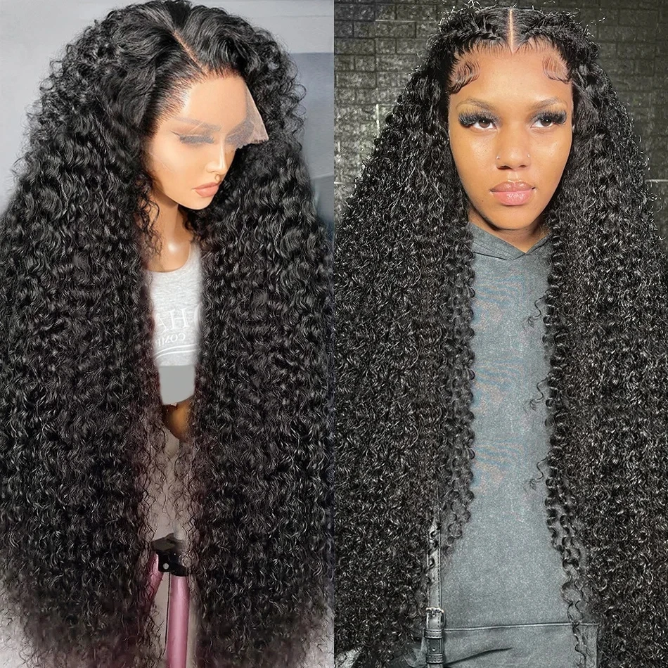 34 Inch Deep Wave 13x6 HD Lace Frontal Wig Human Hair Wigs For Women Brazilian Curly 13x4 Lace Front Human Hair Wig Pre Plucked