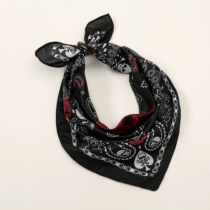 Bohemian Print Bandana Paisley Printed Headbands Hiphop Kerchief Outdoor Unisex Headband Wrist Wraps Face Mask Handkerchief