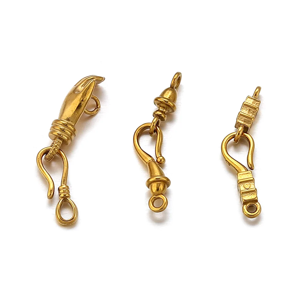 

5 Set Stainless Steel S-shaped Hook End Clasp Connectors for Jewelry Making DIY Necklaces Bracelet Fasteners Accesssories Crafts