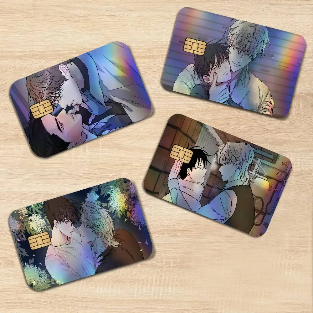 Comic LowS Tide in T-Twilights Trendy Laser Glitter Bank Card Stickers All Match Multi Purpose Use