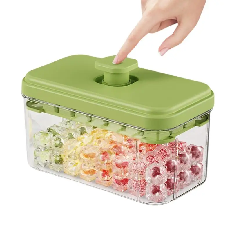 

Push Type Ice Tray Non-Stick Empty Moulds Large Capacity Freezing Tray Reusable Kitchen Supplies for Soda Cocktails Whisky