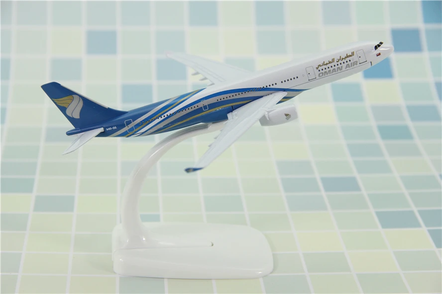 JASON TUTU-Modèle d'avion en métal moulé sous pression 1:400, Oman Air, Airbus A330, 16cm, livraison directe