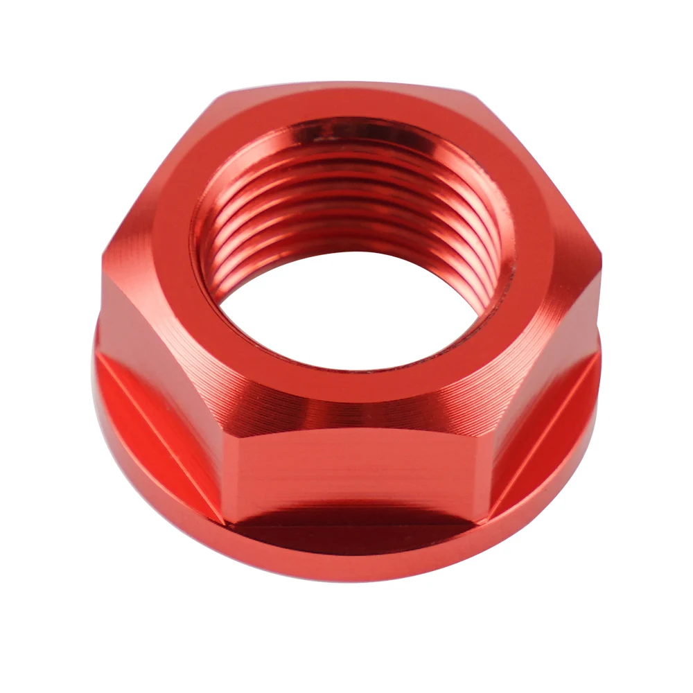 NiceCNC M16XP1.5 Front Axle Shaft Lock Nut For YAMAHA YZ 125 250 05-21 YZ 250 450 F 05-13 YZ125 250 X WR 250 450 F WR250R WR250X