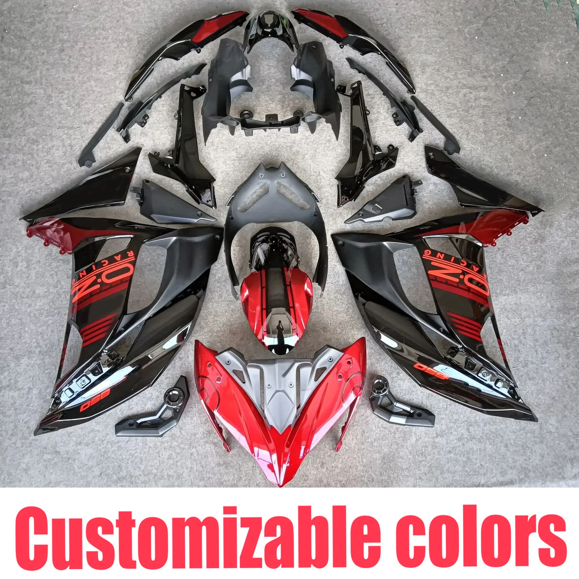 Fit For KAWASAKI Ninja 650 2017 - 2019 2018 EX650 ER-6F ER6F Motorcycle ABS Fairing Bodywork Kit Panel Set