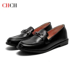 CHCH Women's Flat Shoes 2025 New Black Women's Business Shoes Commuter