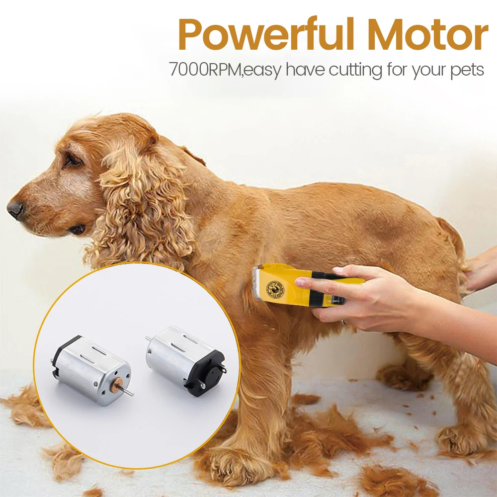 100-240V Electric Professional Pet Hair Clippers Grooming Shaver Rechargeable Dogs Hair Trimmer Haircut Machine for Cats Rabbit