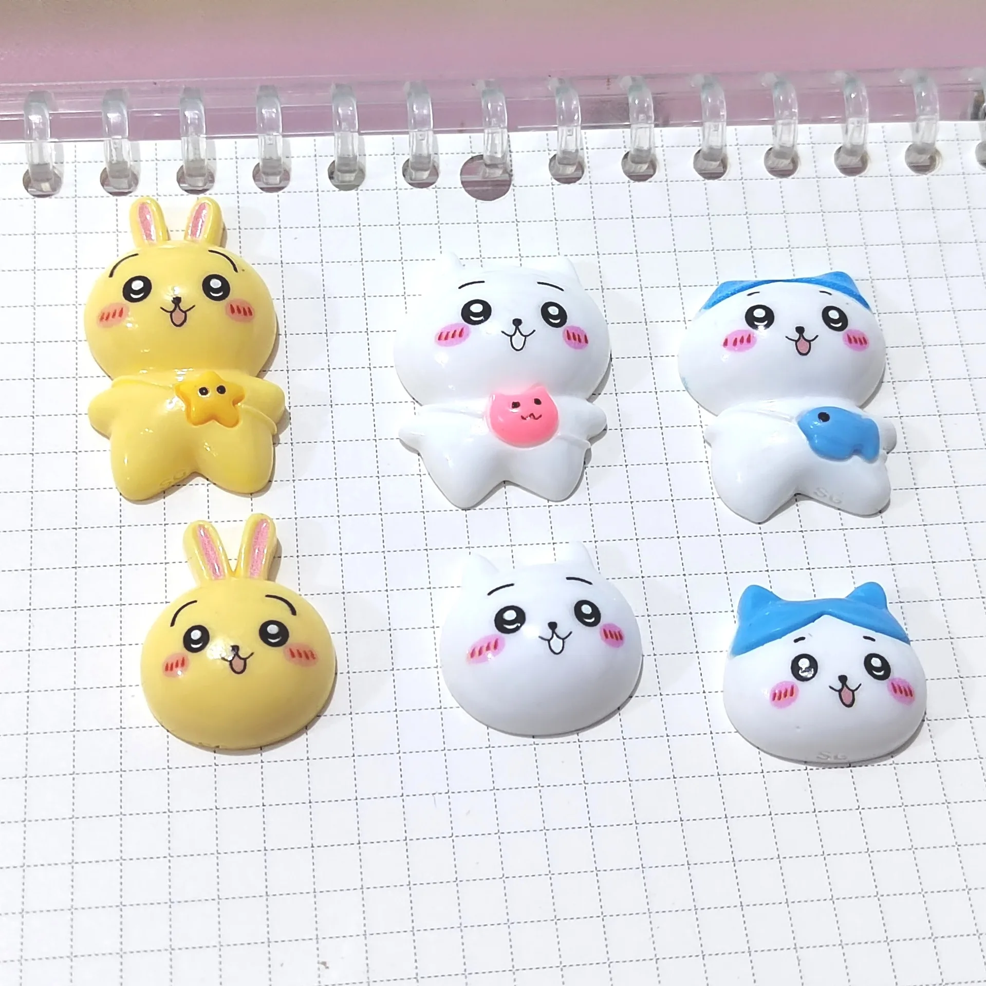 

100pcs Flatback Resin Kawaii Cartoon DIY Scrapbook Figurines Embellishments Crafts Accessories