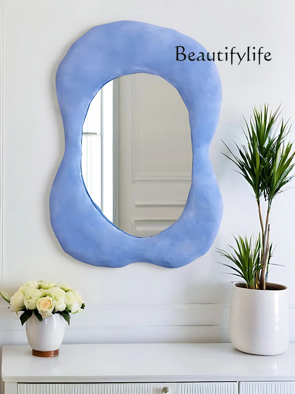 French special-shaped bathroom smart vanity mirror American simple bathroom makeup art decoration