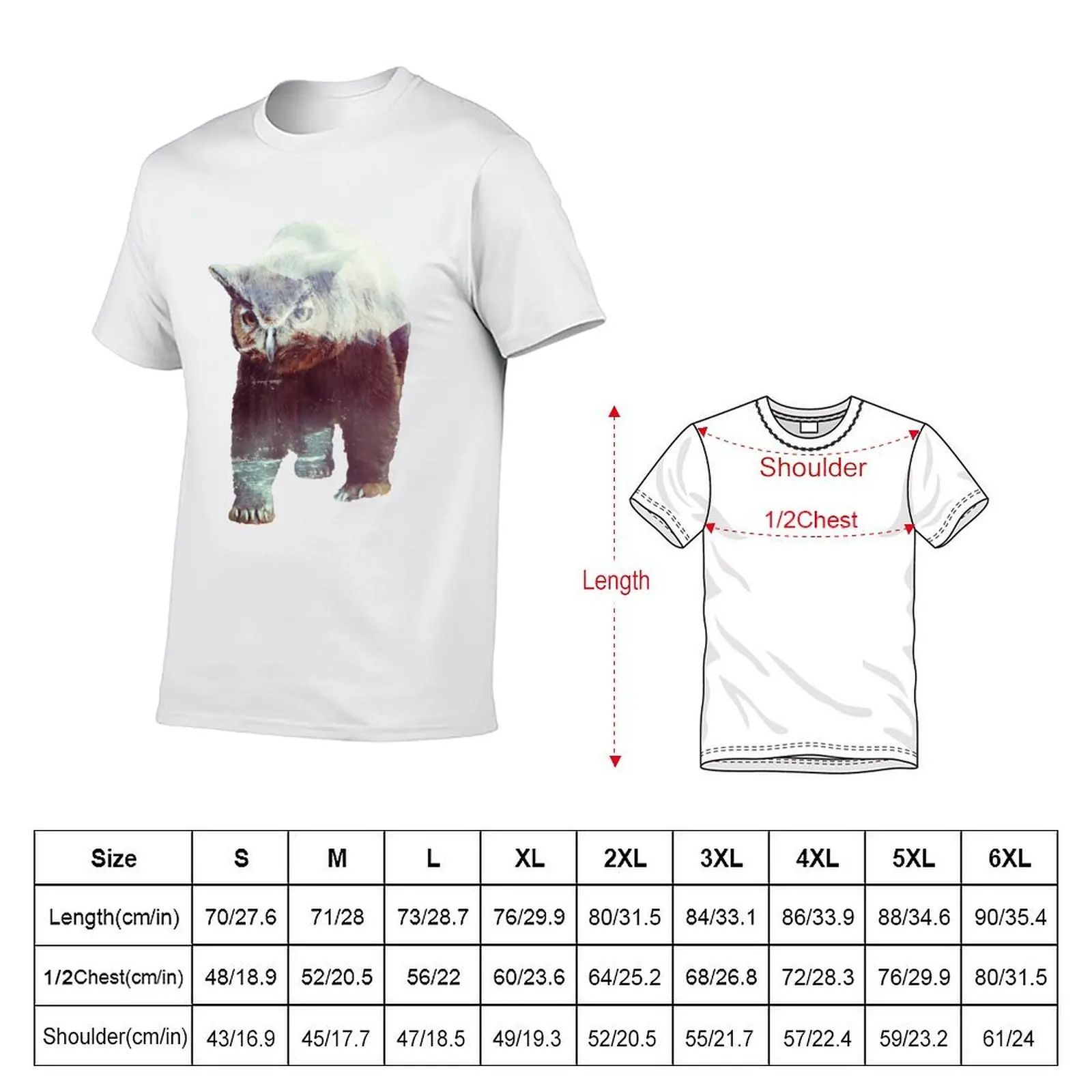 Owlbear T-Shirt t shirt men 100% cotton luxury brand t shirts cotton 100% men t shirt cotton 100% T-shirt
