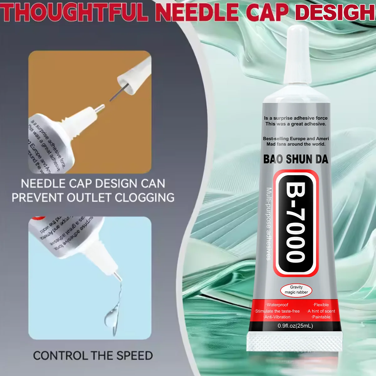 لاصقة شفافة B7000 لإصلاح الشاشات المتنقلة ، لاصقة سوداء مقاومة للماء T7000 للمجوهرات اليدوية ، لاصقة فائقة القوة B7000 #5