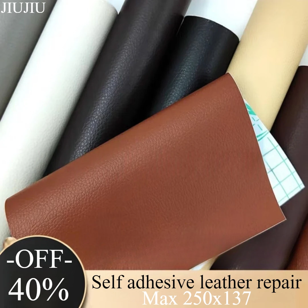 

Max 250x137cm Self Adhesive Leather Repair Subsidy Sofa Furniture Car Seats PU Waterproof Artificial Leather Patch