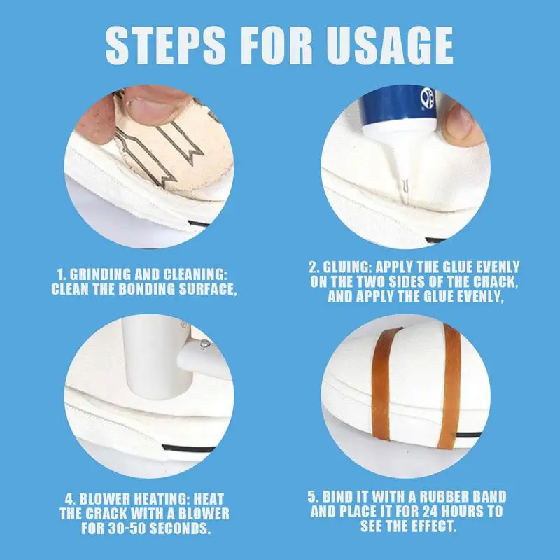 50g Strong Shoe Glue Adhesive Worn Shoes Repairing Glue Sneakers Boot Sole Bond Adhesive Shoemaker Fix Mending Liquid Tool