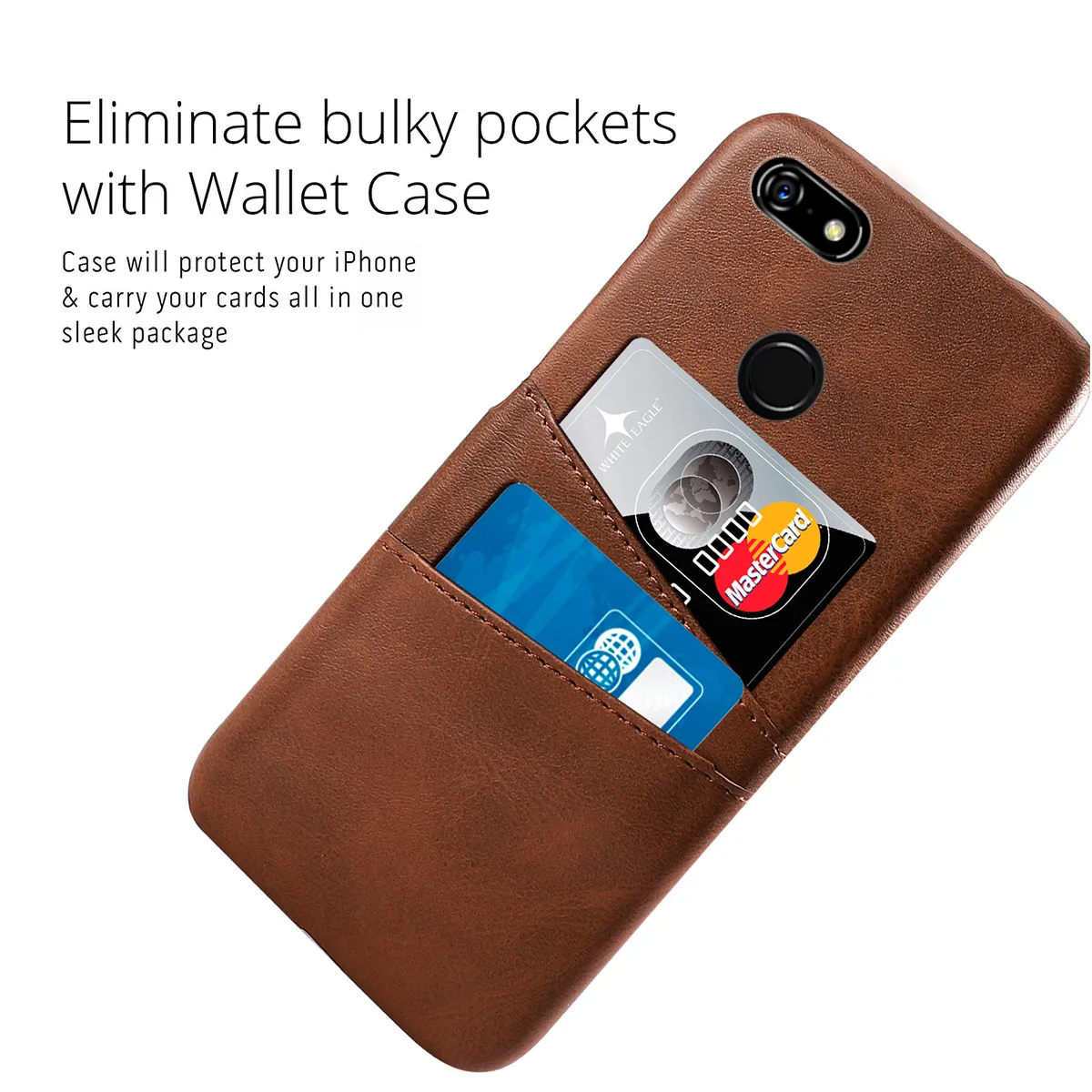 For Google Pixel 3A 3A XL Case Retro Calf Grain PU Leather Slim PC Hard Cover For Google Pixel 3 3 XL 2 2 XL 4 Case Card Slots