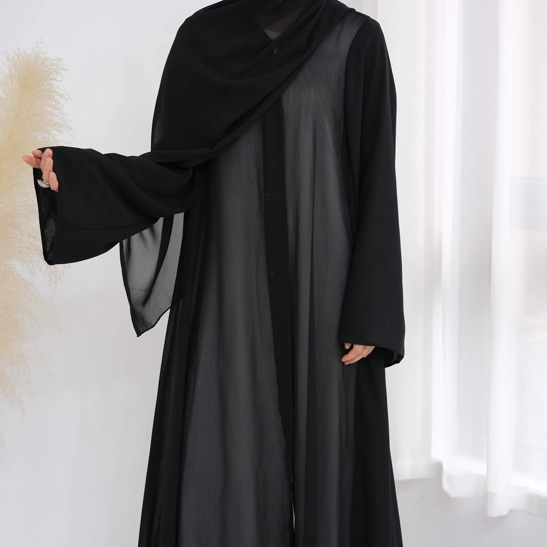 Luxury Hijab Dress Muslim Sets for Women Dubai Abaya Turkey Kaftan Kebaya Islam Clothing Femme Musulmane Jalabiya Robe Vestidos