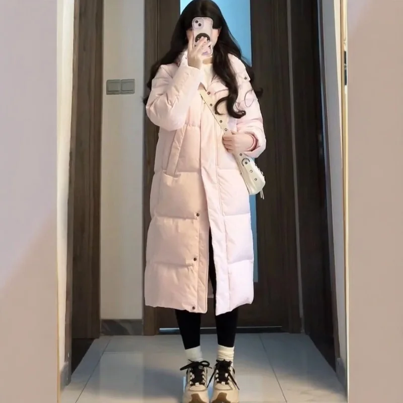 

2026 New Winter Mid to Long Length Thickened Loose Korean Edition Women's down cotton coat