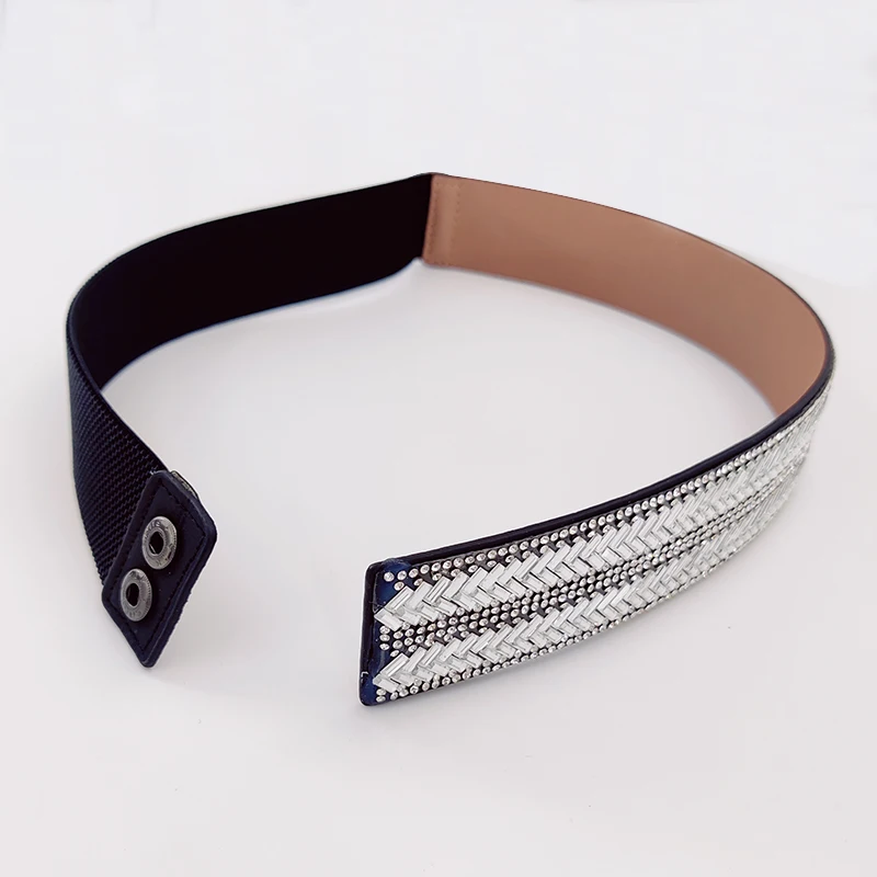 Rhinestone Corset Belt for women high-end luxury brands Elegant Women\'s belt female Plus Size Wide Cummerbund  Desiner Waistband