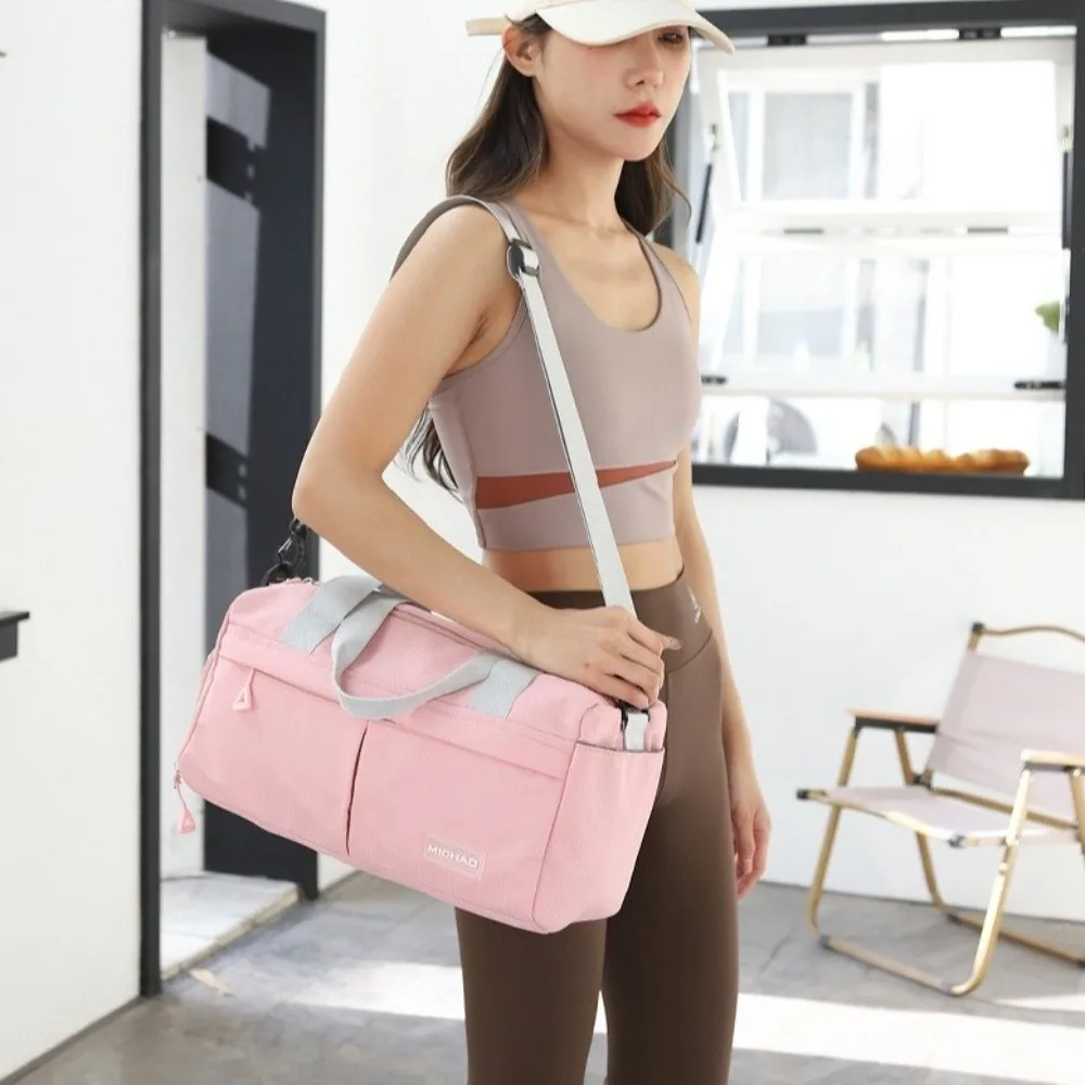 

Дорожная спортивная сумка с отделением для обуви, разделительная сумка для сухого и влажного плавания, большая вместительная сумка для плавания, многокарманная, износостойкая