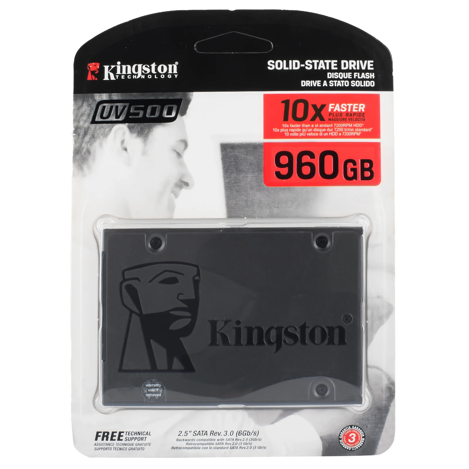 محرك الأقراص الصلبة الداخلي Kingston SSD UV500 960GB 240GB 120GB 2.5 بوصة SSDs SATA III HDD القرص الصلب لأجهزة الكمبيوتر المحمول المكتبية
