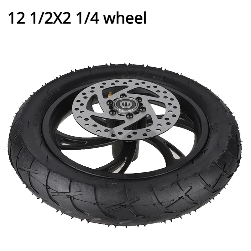 12 Inch 12 1/2X2 1/4 Wheel Tire & Inner Tube & Rim Set Fit for electric scooters E-bike folding bicycles Accessories