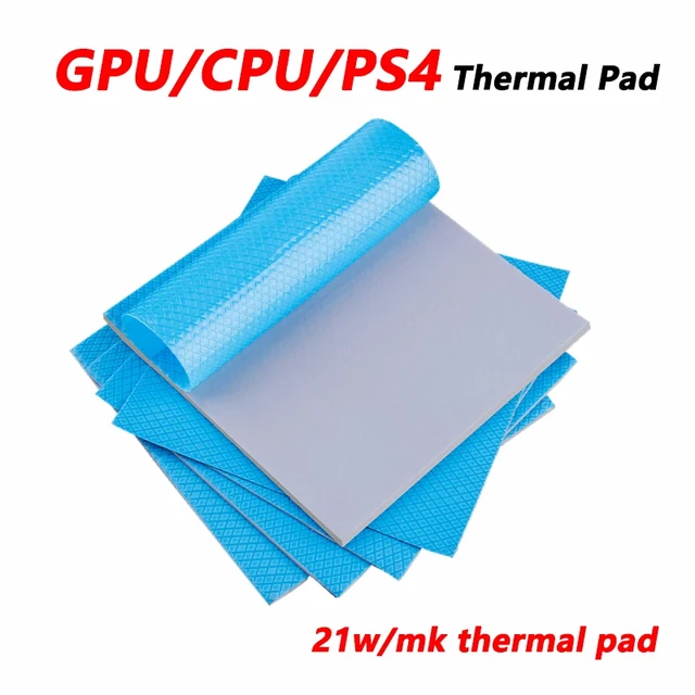 Podkładka termiczna Wysokiej jakości 21W/mK 100x100mm Przewodność cieplna Radiator procesora Chłodzenie Przewodząca podkładka silikonowa Podkładki termiczne