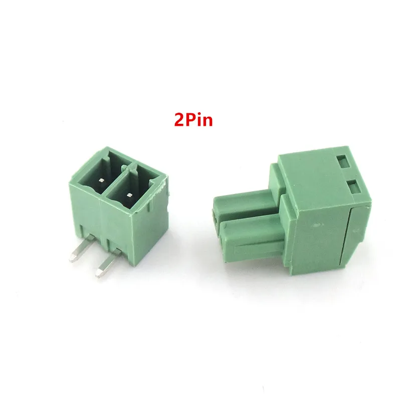 5/10 Pairs 5.08mm Pitch 2EDG Terminal Block 2-12Pin PCB Screw Connector Socket for Circuit Board Wiring