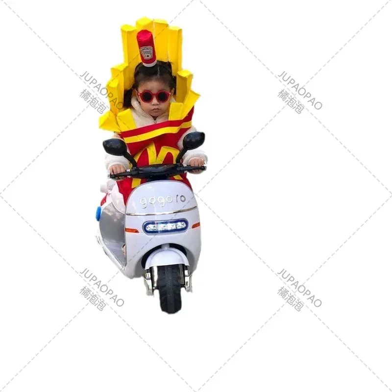 Nuovo Halloween Creativo Parodia Patatine Fritte Costume Set per Ragazzi e Ragazze Costumi di Spettacolo Teatrale Cossplay Sexy OI5215