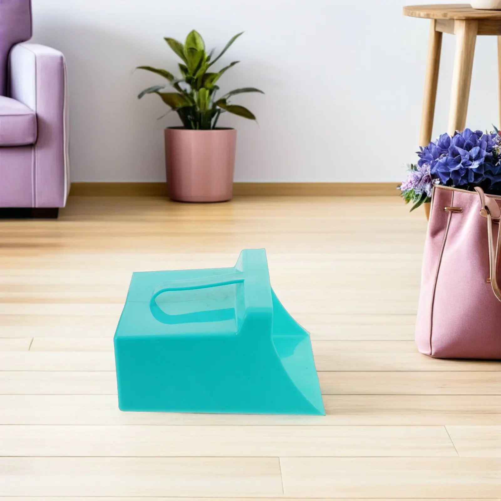 

Plastic Cleaning Dustpan with Handle Handheld Garbage Shovel Scoop Portable Debris Collection Tool for Home Outdoor Trash