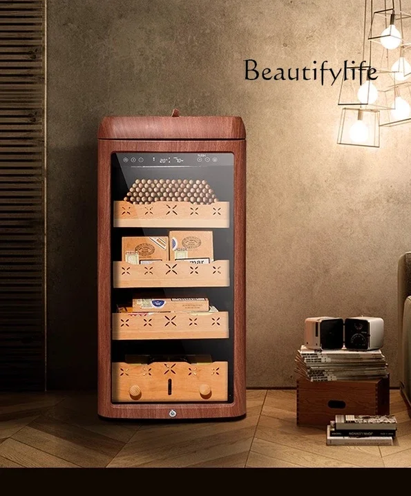 

AA Cigar cabinet constant temperature and humidity red wine cigar integrated cabinet cedar wood cold storage moisturizing box