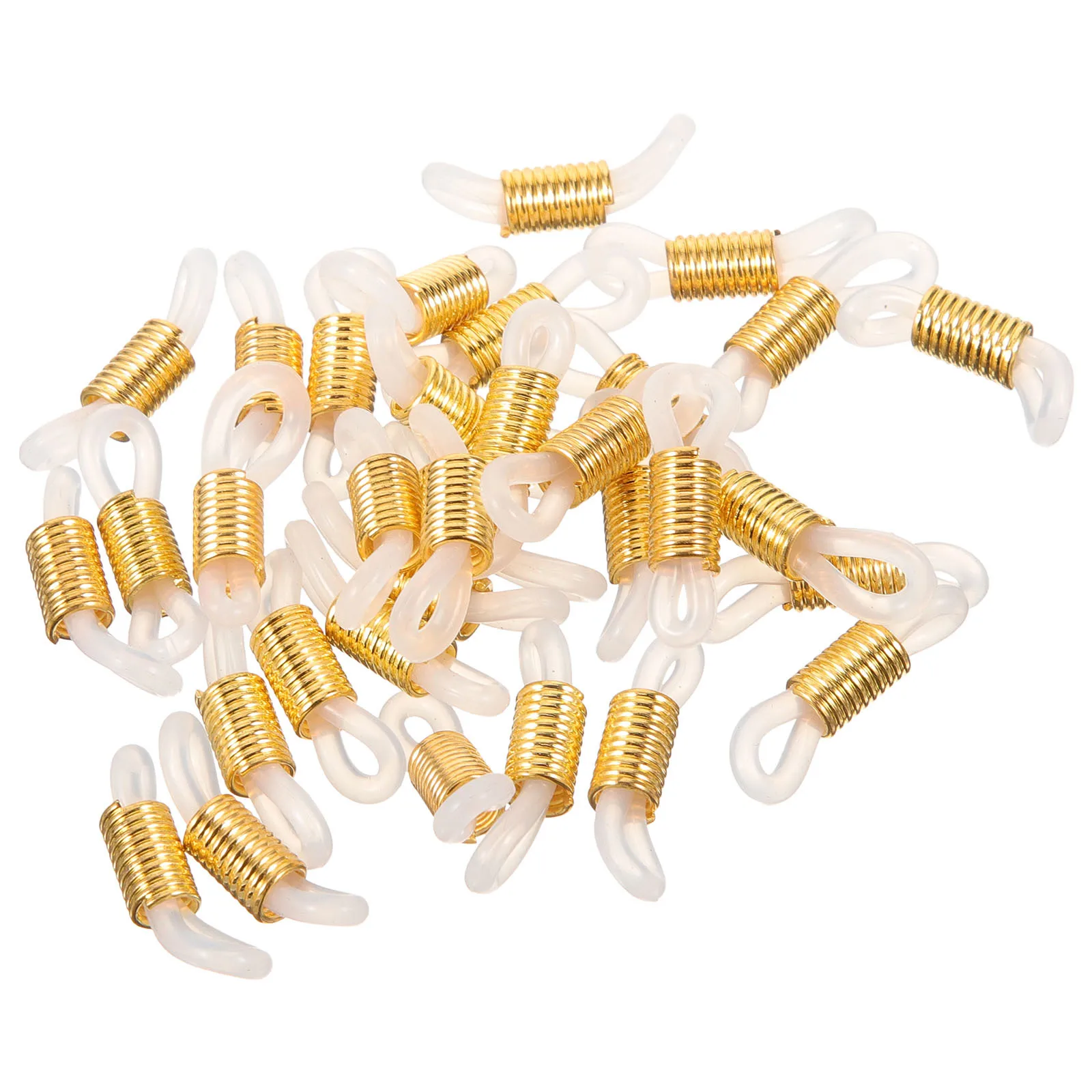 

50Pcs Eyeglass Chain Holder Strong Metal Silicone Ends for Preventing Loss of Sunglasses Reading Glasses Unisex Use