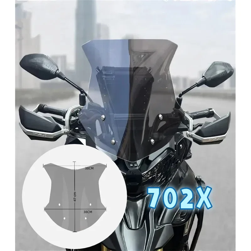 

For Benelli TRK702 TRK702X TRK 702 702X High Quality Motorcycle Windshield Windscreens Wind Deflectors Front Glass Transparent