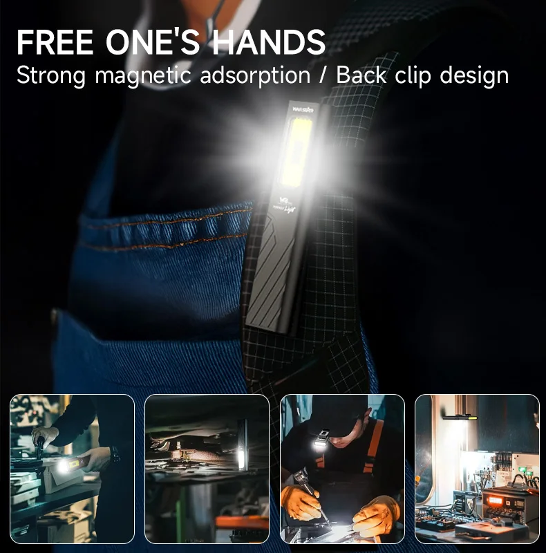 Warstar الضوء الأرجواني 650Mah مصباح يدوي ذو سعة كبيرة |   ثلاثة تصميم مصدر الضوء |   ضوء مؤشر الليزر الأحمر + الجرس |   مشبك خلفي مغناطيسي، وضعين للاستخدام |   الخيار الأول لمصباح يدوي خارجي