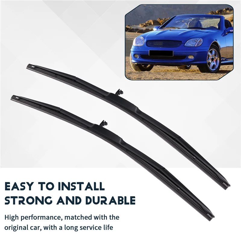 A43T For SLK Class R170 1996-2004 Car Wiper Blade Front Wiper Blade 22"+ 22" Hook Windshield Windscreen Front Wind