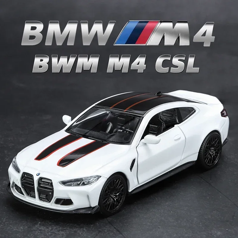 1:36 BMW M4 CSL G82 pressofusi per auto in lega e veicoli giocattolo modello di auto modello in scala in miniatura giocattoli per auto