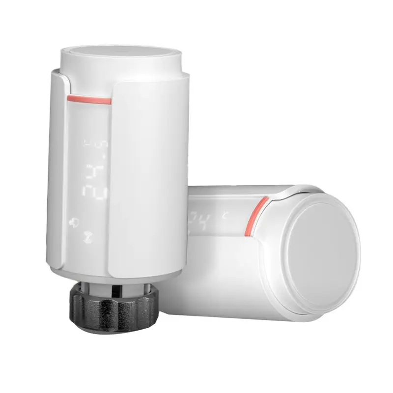 

【A08I】Tuya Smart Zigbee Thermostat TRV 2Pcs Programmable Thermostatic Radiator Valve App Remote Temperature Control