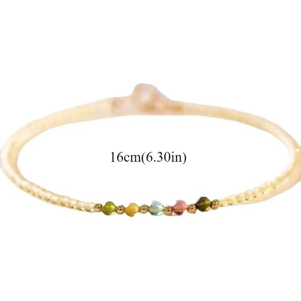 مجوهرات الثروة جذب سوار الخرز مقاوم للماء سوار سيترين محظوظ الراقية فريدة من نوعها سيترين الحصول على الإسورة الغنية