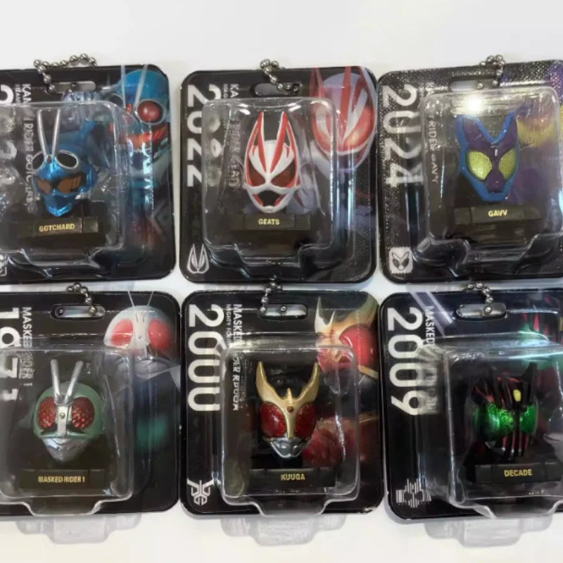 Bandai Gashapon Kamen Rider Testa in miniatura Gabu Jihu Kuuga Da collezione Anime Action Figure Modello Giocattoli Portachiavi Borsa Appesa Regali