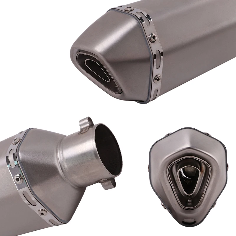 Slip On Motorcycle Exhaust Escape Middle Link Pipe GP Muffler Moto DB Killer For Honda CB400 CBR400 CB500F CB500X CBR500 CBR500R view 4