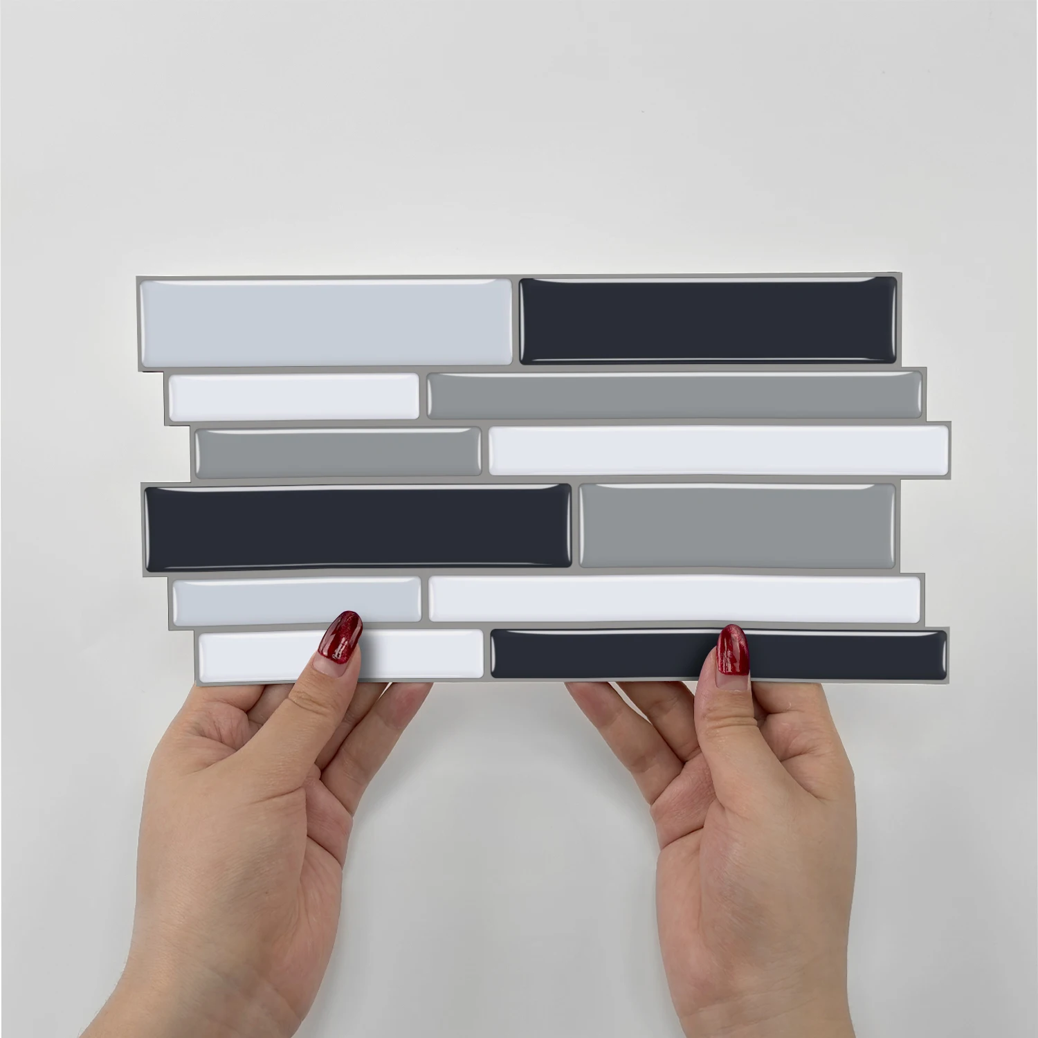 

(6/12/24/48 PCS)Self-Adhesive Marble Mosaic Wall Stickers, Easy to Cut & Install, HD Pattern, Waterproof, DIY Home Decor