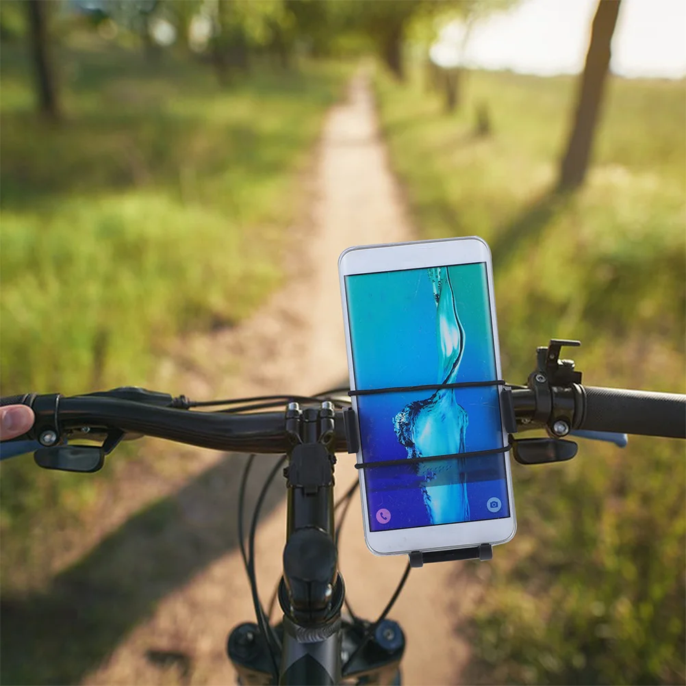 

Universal Bike Phone Mount Holder for Smartphone 2 Pack Black Compatible with Mountain Cycling and Car Tripod Stand Use