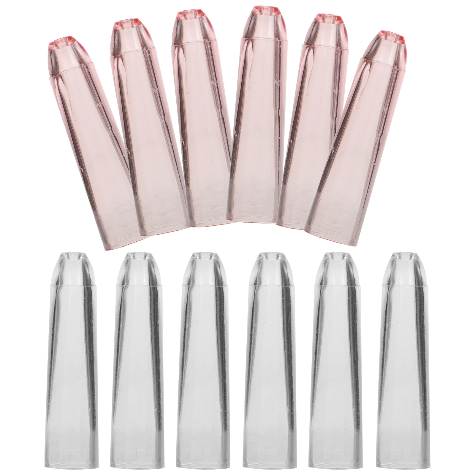 

12 Pcs Pencils Extender Tip Protector Cover Extenders Thick Rod Plastic Caps Protective