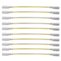 T5 T8 LED Extension Cable LED Lamp 3Pin Connecting Wire Ceiling Lights Daylight Integrated Tube Cable Linkable Cords 10pcs